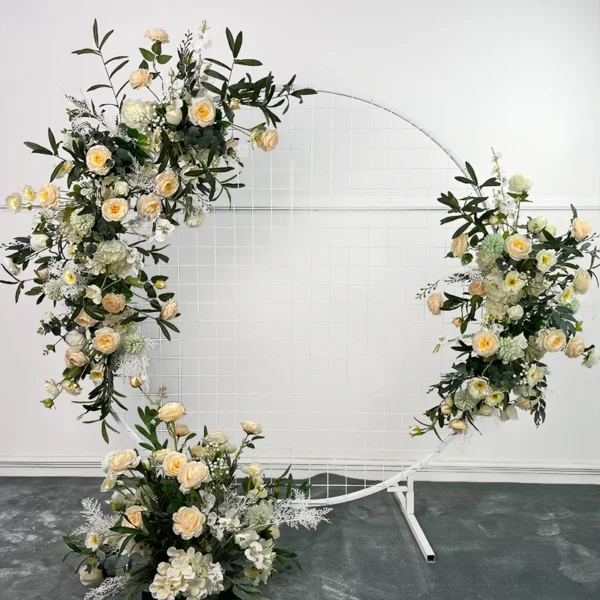 Crescent Floral Wedding Arch